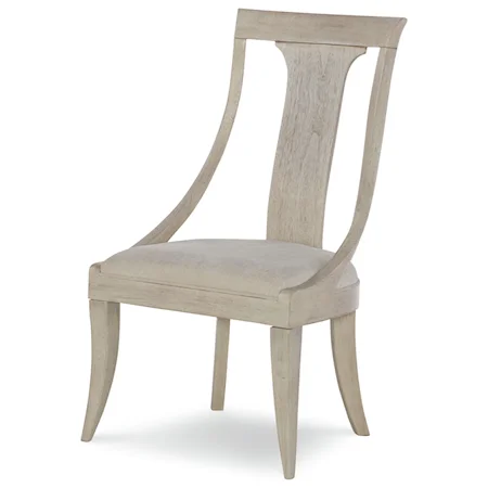 Upholstered Sling Back Chair